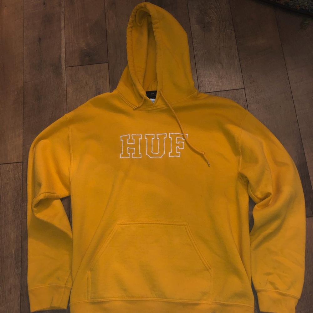 Gold/yellow HUF hoodie